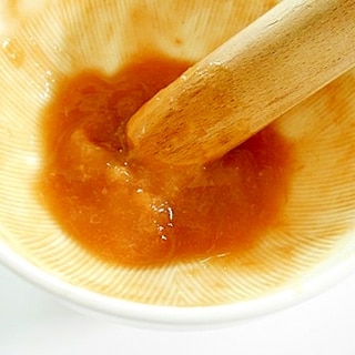 酢玉ねぎの漬け汁で　簡単・梅ソース